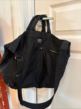 Porter by Yoshida Black Nylon Shoulder Tote